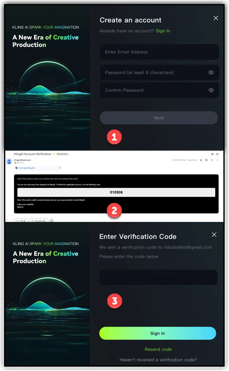 Kling AI verification account step by step