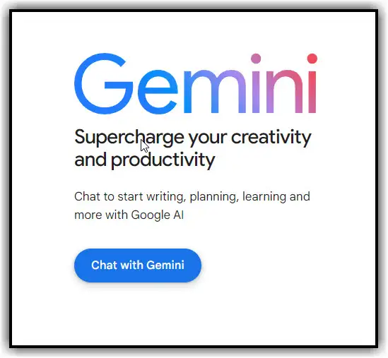 chat with gemini