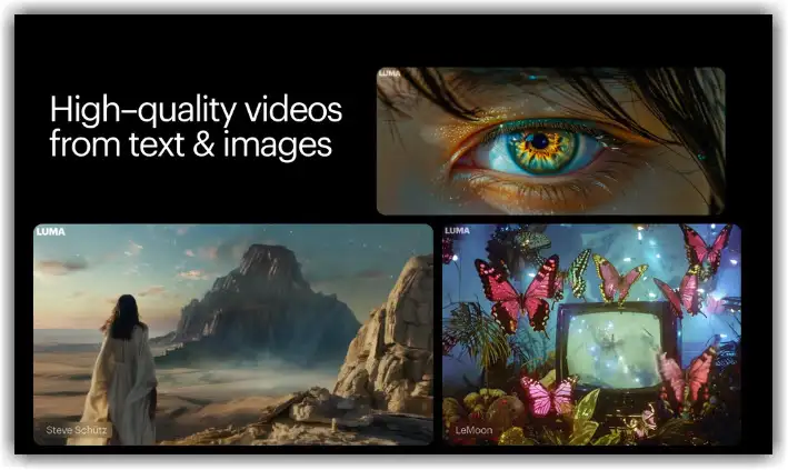 lumalabs ai high quality videos from text and images